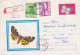 BUTTERFLY,  USED,  COD. 481/71,  COVERS STATIONERY   ROMANIA - Ganzsachen