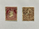 EIRE 2 Perfin Stamps - Gebruikt