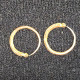 Delcampe - Ancienne Paire De Boucles D'oreilles Artisanales Motif Croix Métal Inderterminé Pas De Poincon - Boucles D'oreilles