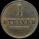 LaZooRo: Curacao 1 Stuiver 1880 VF - Netherlands Antilles