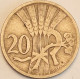 Czechoslovakia - 20 Haleru 1921, KM# 1 (#3668) - Czechoslovakia