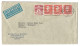 Brief Enveloppe Luftpost 1946 Stanley Wales Copenhagen Denmark N. Usines Remy Wygmael Belgique Belgie Bloc 3 X 20 Ore - Briefe U. Dokumente