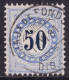 Schweiz: Abart Portomarke ZNr. 7IIN.2.03 (Plattenfehler Doppelsterne) Stempel CHAUX DE FONDS 11 VI 81 DIS. - Impuesto