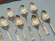 Delcampe - - BOITE COFFRET 12 PETITES CUILLERES METAL Argenté COMMUNITY Collection      E - Silverware