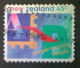 New Zealand, Scott #1226a, Used(o), 1995, People Reaching People, 45¢, Multicolored - Oblitérés