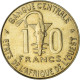 Monnaie, Communauté économique Des États De L'Afrique De L'Ouest, 10 Francs - Costa D'Avorio