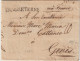 1786 - LETTRE De LONDRES (GB) => GENES (ITALIE) ! TRANSIT FRANCE ENTREE "DANGLETERRE" LINEAIRE SUP ! - Entry Postmarks