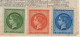 1944 - TIMBRES VIGNETTES EXPO CHATEAU DE MALMAISON "EMISSIONS SECOND EMPIRE" Sur DOCUMENT REPRO "LA CLOCHE" 1870 - Exposiciones Filatelicas
