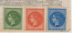 1944 - TIMBRES VIGNETTES EXPO CHATEAU DE MALMAISON "EMISSIONS SECOND EMPIRE" Sur DOCUMENT REPRO "LA CLOCHE" 1870 - Esposizioni Filateliche