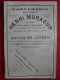 PUB 1884 - Parfums & Matière Première Pour Parfumerie Bertrand 06 Grasse (vue Usine) H Muraour 06 Grasse - Publicités