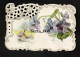 Chromo * Victorian Die-cut Image * Flowers * 1901 - Flores