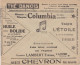 Thé Danois -/Phonos Disques Columbia / Huile Bolide Pour Autos-motos / CHEVRON / L'Etoile Vinaigres ... - Briefkaarten 1934-1951