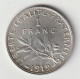 Semeuse 1 Franc Argent 1919 - Silver - - 1 Franc