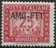 TZAS25AL - 1954 Trieste Zona A, Sass. Nr. 25A, Segnatasse, Francobollo Nuovo Con Traccia Di Linguella */ - Postage Due