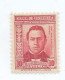 VENEZUELA 1939 GENERAL JOSE PAZ CASTILLO PORTRAIT 10 CENTS CARMINE MINT NH - Venezuela