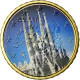 Espagne, 10 Euro Cent, Sagrada Familia, 2010, Colorised, SUP, Laiton, KM:1147 - Espagne