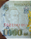 ROMANIA - 1.000 Lei - 1998 - Pick 106 - Unc. - Série 0012D - Wmk: Large, Sloping BNR - 1000 - Rumania