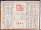 Almanach Des P.T.T  1954 - Tamaño Grande : 1941-60