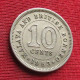 Malaya And British Borneo 10 Cents 1953 W ºº - Malaysia