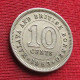 Malaya And British Borneo 10 Cents 1953 W ºº - Maleisië