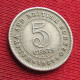 Malaya And British Borneo 5 Cents 1957 KN W ºº - Maleisië