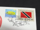 12-3-2024 (2 Y 47) COVID-19 4th Anniversary - Trinidad & Tobago - 12 March 2024 (with UN Trinidad Flag Stamp) - Disease