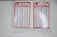 Lot De 2 Calendriers Mini Calendrier 1985 & 1986  LION CODEC Supermarchés - Tamaño Pequeño : 1981-90