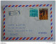 Israel Cover Lettre 1980 -&gt; Belgique Marchienne Registered Paysages Eilat La Grotte De Sorek Yv 617 756 - Covers & Documents