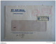 Israel Cover Lettre 1992 -&gt; Belgique Puurs Registered EMA Frankeermachine - Gebruikt (met Tabs)