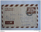 Israel Aerogramme 1959 150 P Vers La Belgique Deer Cerf Entier Stationery - Cartas & Documentos