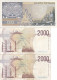 6-LOT M-34 - ITALIE - 3 BILLETS DE 2000 L - 2.000 Lire