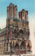 FRANCE - Reims  - Vue Générale De La Cathédrale - Façade Principale Prise Avant 1914 - Colorisé - Carte Postale Ancienne - Reims