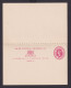 Bahamas Ganzsache Queen Victoria 1p Frange Und Antwort Postal Stationery - Bahama's (1973-...)