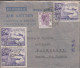 1949. HONG KONG. AIR LETTER (front) With  PAIR + SINGLE 10 CENTS UPU + TEN GENTS GEORG To Mal... (Michel 173) - JF543290 - Gebruikt