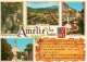 AMELIE-les-BAINS, Perle De Pyrénées, Gorges Du Mondony, Vue Générale Le Casino, L'église (scan Recto-verso) Ref 1040 - Roussillon