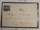 DK3 FRANCE BELLE  LETTRE RR  2.11.1852 PETIT BUREAU CHABLY A AUXERRE  + N°4  LOS. PC+VU BEHR.DISPERSION DE COLLECTION+ - 1849-1876: Klassieke Periode