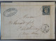 DK3 FRANCE BELLE LETTRE RARE 18. 07.1852 PETIT BUREAU TILLOT ROMONCHAMP + N°4  LOS. PC+VU BEHR.DISPERSION DE COLLECTION+ - 1849-1876: Klassik