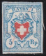 Suisse   .  Yvert  .    14  (2 Scans)   Pli Horizontal   .     O        .    Oblitéré - 1843-1852 Kantonalmarken Und Bundesmarken