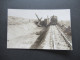 Foto AK 1.WK Um 1916 Eisenbahn / Dampflok / Schienenbau / Gleise Werden Verlegt / KGF Lager?? - Eisenbahnen