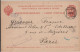 RUSSIE - 1898 - LIVRAISON GRATUITE MONDE ENTIER A PARTIR De 5 EUR D'ACHAT ! CARTE De ST PETERSBURG => PARIS - Entiers Postaux