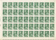 TIMBRE STAMP ZEGEL BELGIQUE  EXEPTIONNELLE 9 PLANCHES DE 50 X LA SERIE 661-669 23 AVEC GOMME  XX - ...-1930