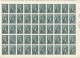 TIMBRE STAMP ZEGEL BELGIQUE  EXEPTIONNELLE 6 PLANCHES DE 50 X LA SERIE 647-652 CROIX ROUGE  AVEC GOMME  XX - ...-1930