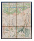 Carte Topographique Toilée Militaire STAFKAART 1871 St-Ghislain Borinage Tertre Boussu Le Grand Hornu Élouges Pâturages - Cartes Topographiques