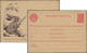 URSS 1955. Carte, Entier Postal. Production Locale De Rostov Sur Le Don. Lapin à La Chasse - Conejos