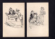 Lot De 11 Dessins / Illustrations Signés A.WILLETTE & AW - Pierrot - Wilette