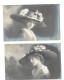 XB1234 RARE COMPLETE SET OF 6 JEUNE FILLE, ENFANT, GIRL GRETE REINWALD VICTORIAN HAT FASHION RPPC - Portraits