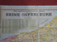 1911 Grande Carte Toilée Industrielle Commerciale Et Routière SEINE INFERIEURE Maritime Rouen Le Havre Dieppe Etretat - Carte Stradali