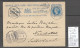 Inde Anglaise- Entier Pour Neufchatel En Suisse - Chombala Via Bombay - Cachet Seapost -1884 - 1882-1901 Empire