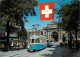 Trains - Tramways - Zurich - Bahnhofstrasse Und Hauptbahnhof - Suisse  -Schweiz - CPM - Voir Scans Recto-Verso - Strassenbahnen