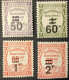 N°51 à 54 * Recouvrements - 1859-1959 Mint/hinged